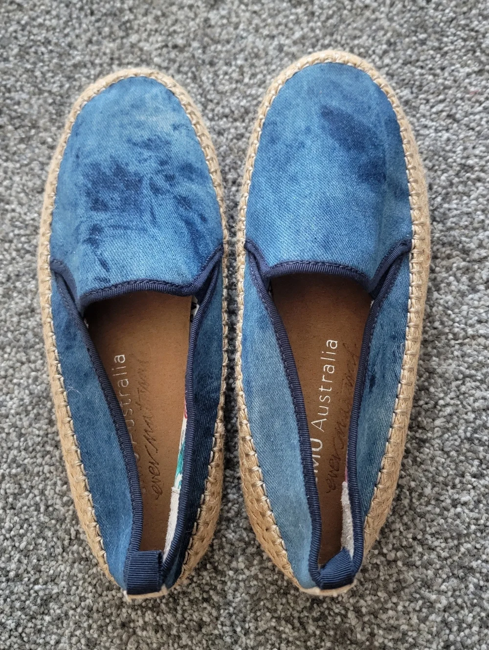 EMU Navy Espadrille Slip-On Shoe